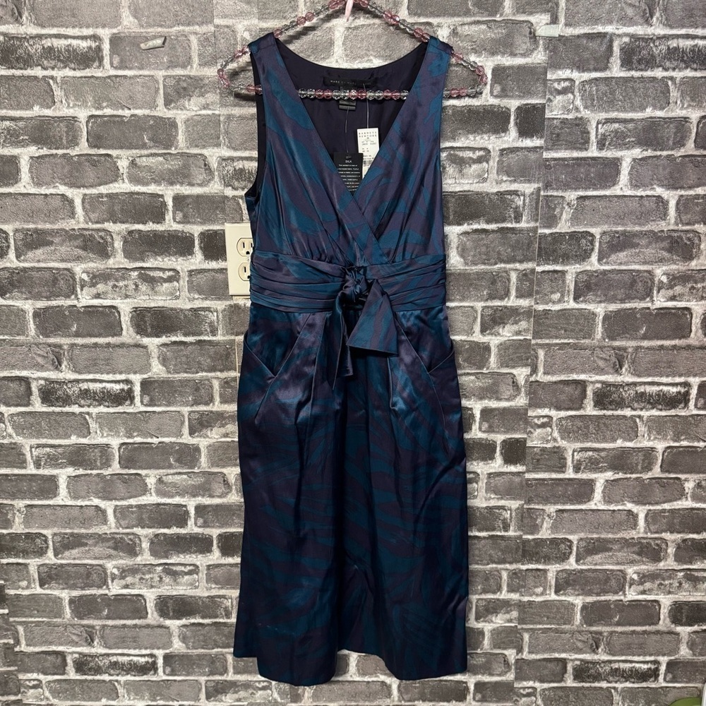NWT Marc by Marc Jacobs fit and flare dress
Blue purple floral print Satin